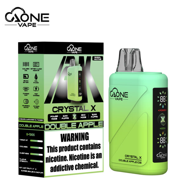 AONE Crystal X 水晶 2 代｜12000 口大容量一次性電子煙 內部升級版
