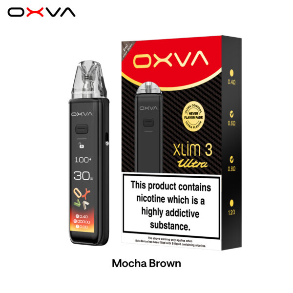 mocha-brown-oxva-xlim-3ultra-best-overall-pod-system-2025 OXVA XLIM 3 ULTRA 奧創 30w